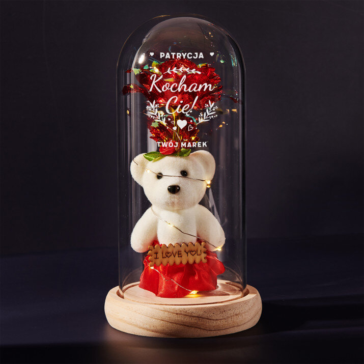 Kocham cię 2 - Wieczna róża z misiem