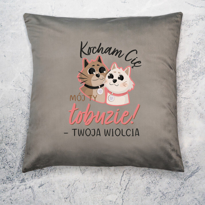 Kocham Cię łobuzie - Poduszka dekoracyjna