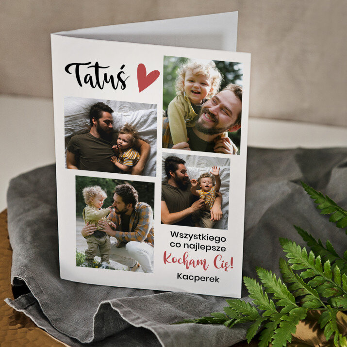Kocham Cię tatusiu - kartka z życzeniami