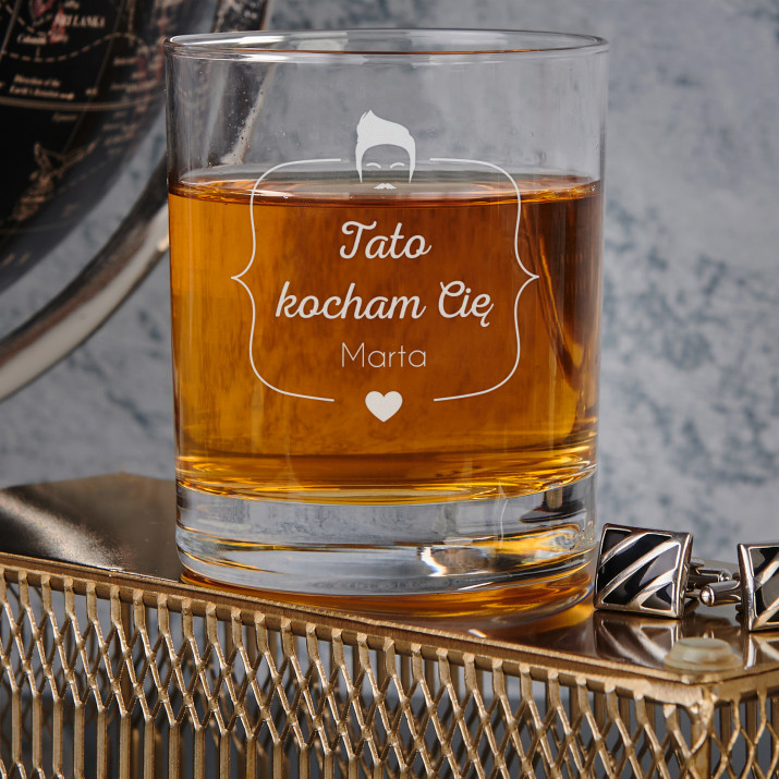 Kocham tatę - Szklanka do whisky