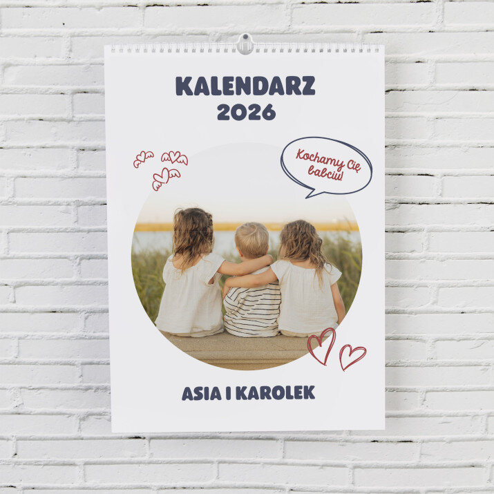Kochamy Cię babciu - Kalendarz wiszący