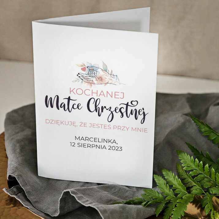 Kochanej matce chrzestnej - kartka z życzeniami