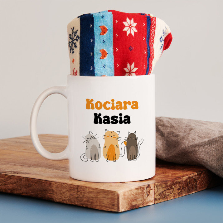 Kociara - Zimowe skarpetki w kubku