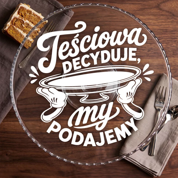 Patera Na Ciasto Dla Teściowej Prezent Na Dzień Mamy Dla Kobiety: Królowa Stołu Patera Na Ciasto Dla Teściowej Prezent Na Dzień Mamy Dla Kobiety: Królowa Stołu