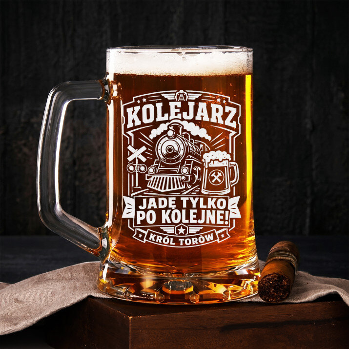 Kufel Dla Kolejarza Prezent Dla Mężczyzny: Kolejarz Piwo