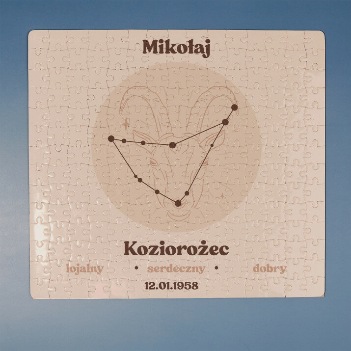 Koziorożec znak zodiaku - Puzzle magnetyczne