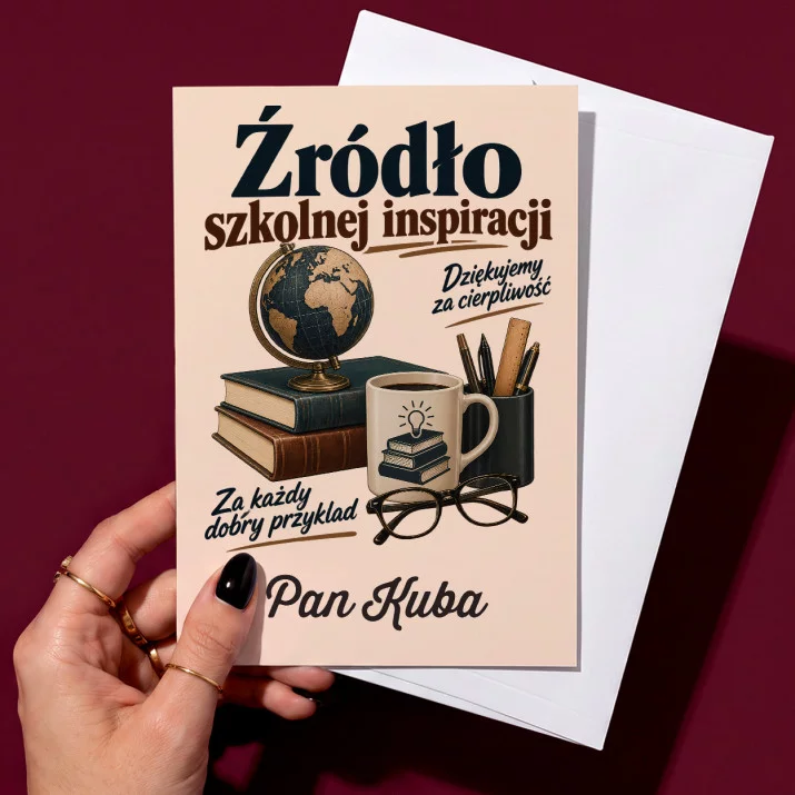 Kartka Personalizowana Na Dzień Nauczyciela Prezent Dla Nauczyciela Mężczyzny: Źródło Szkolnej Kartka Personalizowana Na Dzień Nauczyciela Prezent Dla Nauczyciela Mężczyzny: Źródło Szkolnej