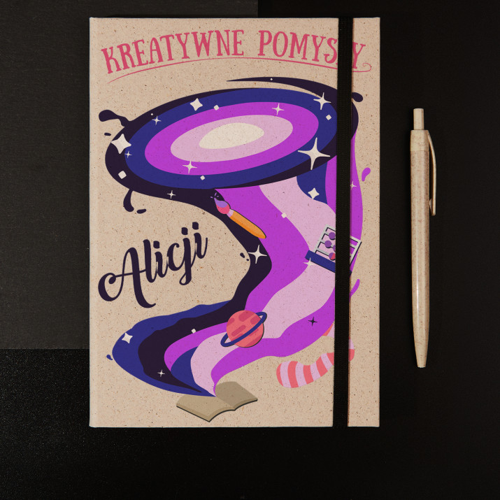Kreatywne pomysły - Eko notes A5 z trawy