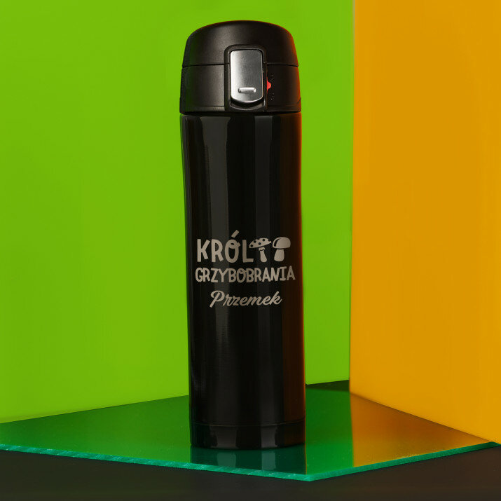 Król grzybobrania - Kubek termiczny 440 ml