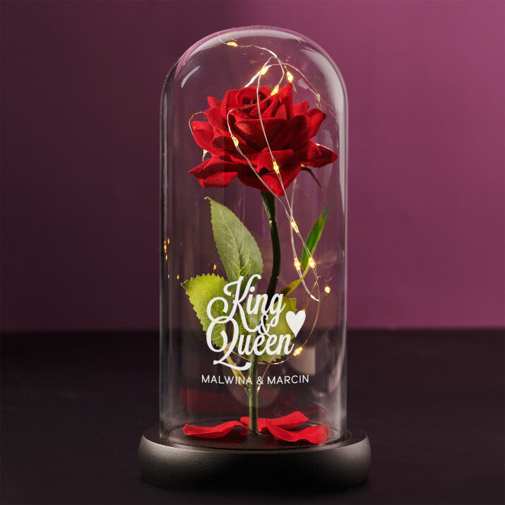 Król i królowa - Wieczna róża w szkle