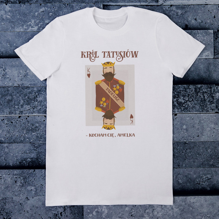Król tatusiów - Koszulka męska z nadrukiem