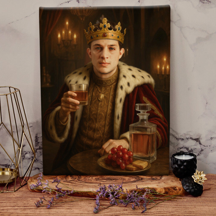 Król z whisky - Królewski portret Król z whisky - Królewski portret