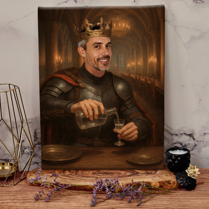 Król z wódką - Królewski portret