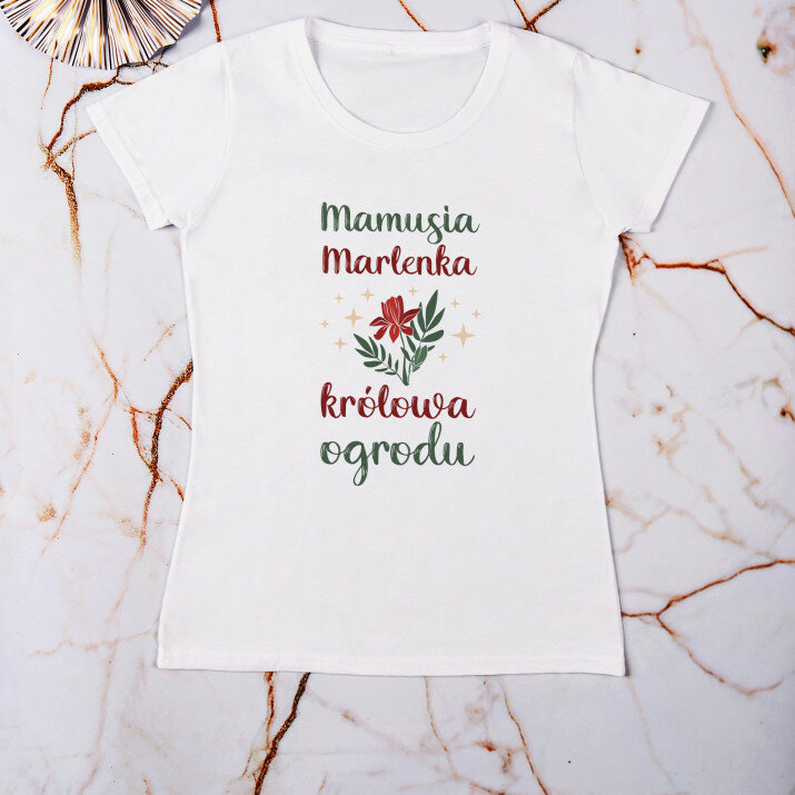 Królowa ogrodu - Koszulka damska z nadrukiem