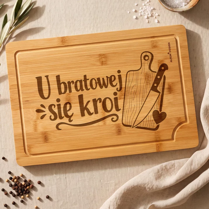 Deska Do Krojenia Dla Bratowej Prezent Dla Kobiety: Ostra Bratowa Deska Do Krojenia Dla Bratowej Prezent Dla Kobiety: Ostra Bratowa