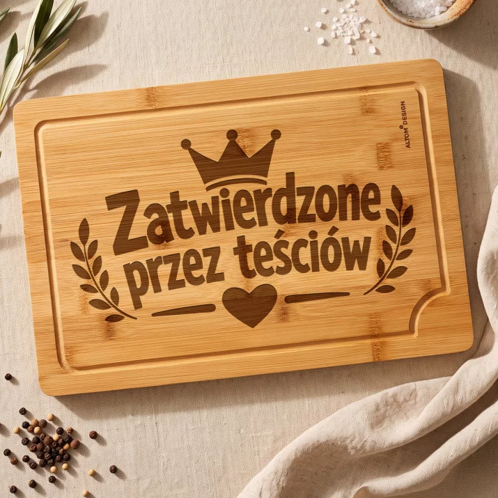 Deska Do Krojenia Dla Teściów Prezent Dla Pary: Pieczątka Teściów Deska Do Krojenia Dla Teściów Prezent Dla Pary: Pieczątka Teściów