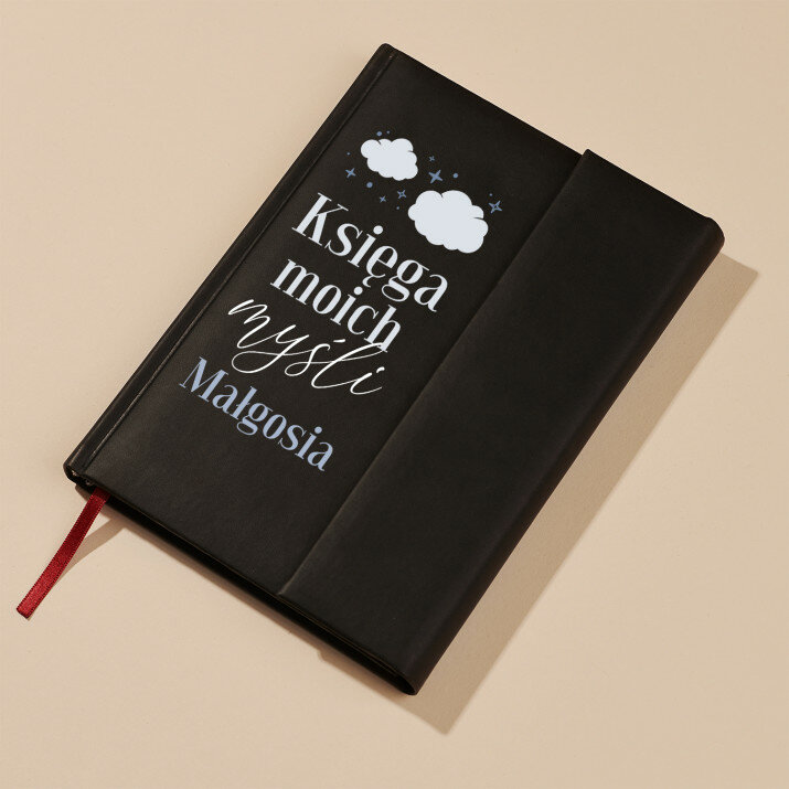 Księga moich myśli - Notes książkowy z zakładką