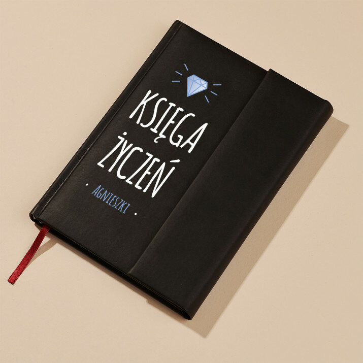 Księga życzeń - Notes książkowy z zakładką