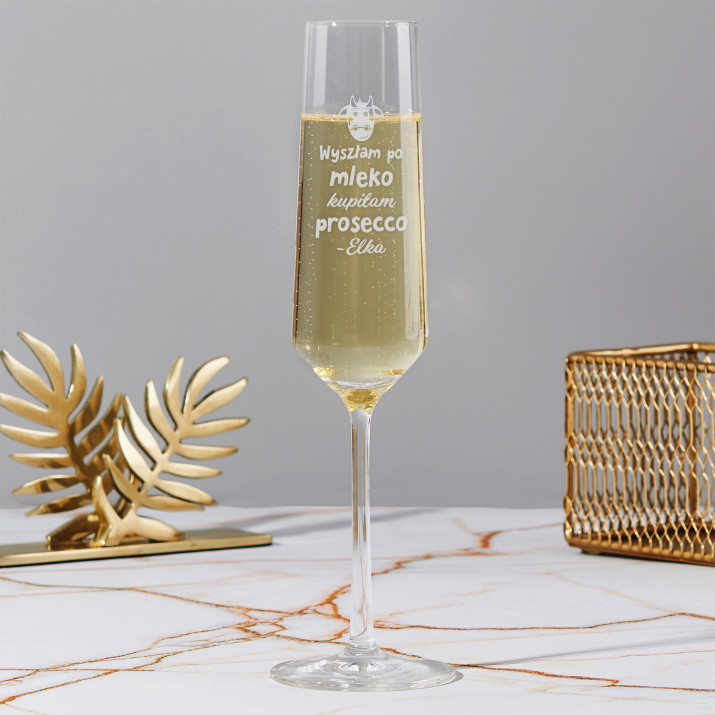 Kupiłam prosecco - Kieliszek do wina musującego