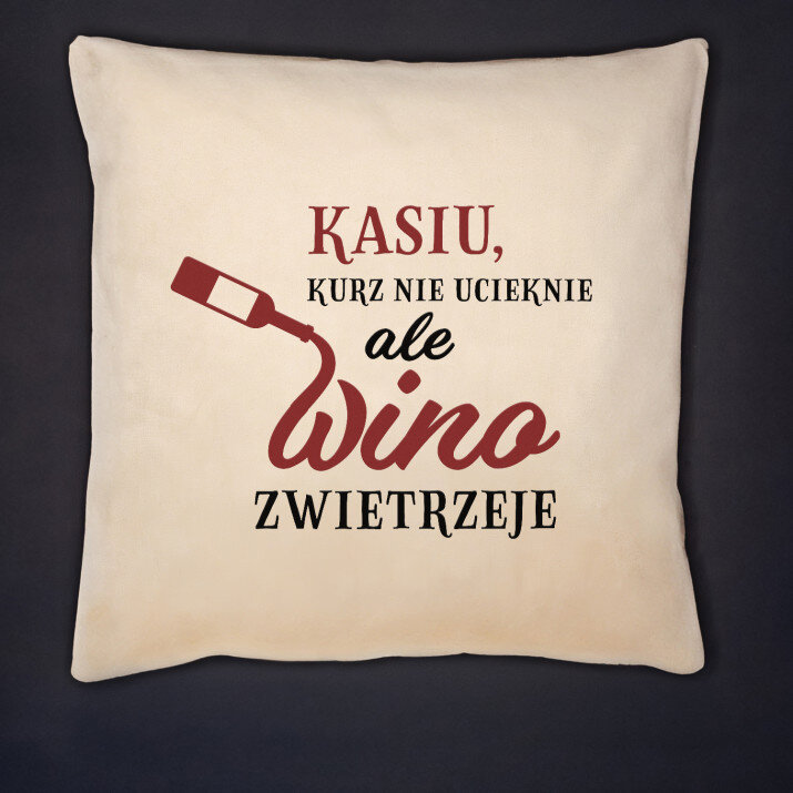 Kurz nie ucieknie - Poduszka dekoracyjna