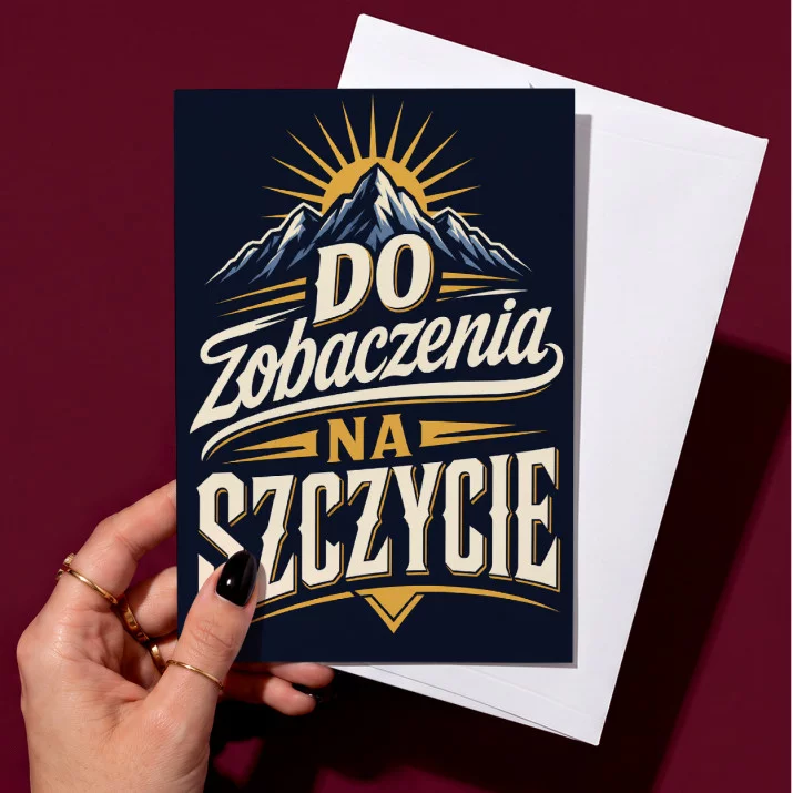 Kartka z Życzeniami Na Pożegnanie W Pracy Dla Mężczyzny: Droga Na Szczyt