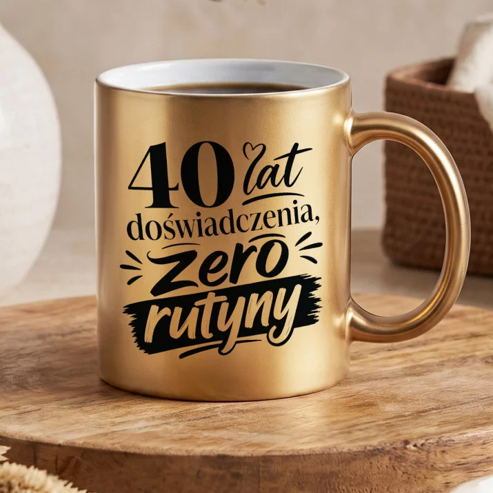Złoty Kubek Na 40 Rocznicę Ślubu Prezent Dla Kobiety: Humor Długoletniej Złoty Kubek Na 40 Rocznicę Ślubu Prezent Dla Kobiety: Humor Długoletniej