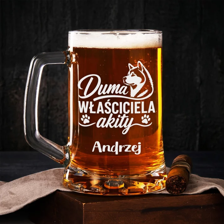 Kufel Personalizowany z Grawerem Dla Właściciela Akity Prezent Dla Mężczyzny: Duma I Lojalność Kufel Personalizowany z Grawerem Dla Właściciela Akity Prezent Dla Mężczyzny: Duma I Lojalność