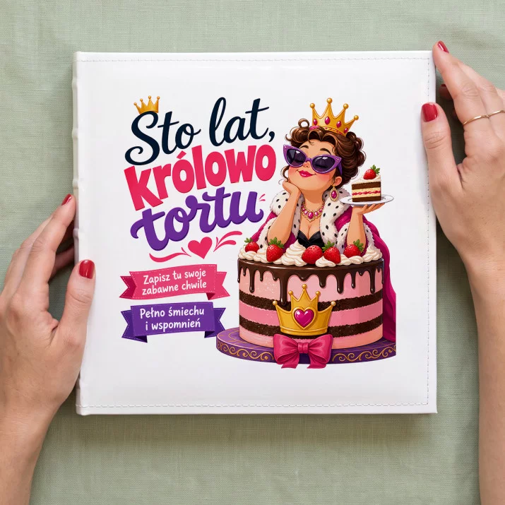 Album Na Zdjęcia Tradycyjny Na Urodziny Prezent Dla Kobiety: Królowa Tortu