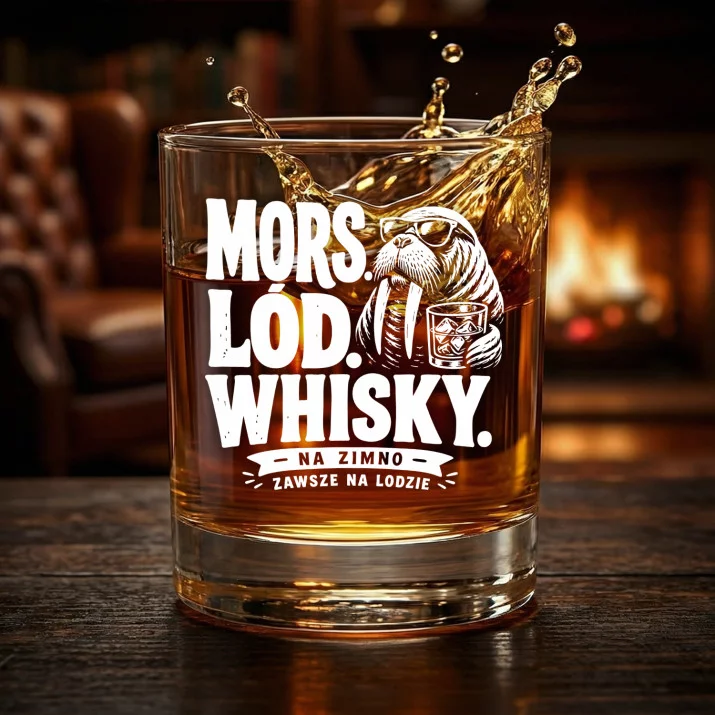 Szklanka Do Whisky Dla Morsa Prezent Dla Mężczyzny: Mors. Lód. Whisky. Szklanka Do Whisky Dla Morsa Prezent Dla Mężczyzny: Mors. Lód. Whisky.