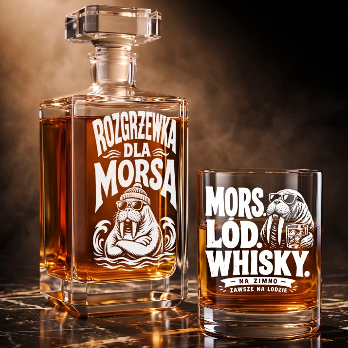 Zestaw Do Whisky Dla Morsa Prezent Dla Mężczyzny: Rozgrzewka Dla Morsa Zestaw Do Whisky Dla Morsa Prezent Dla Mężczyzny: Rozgrzewka Dla Morsa