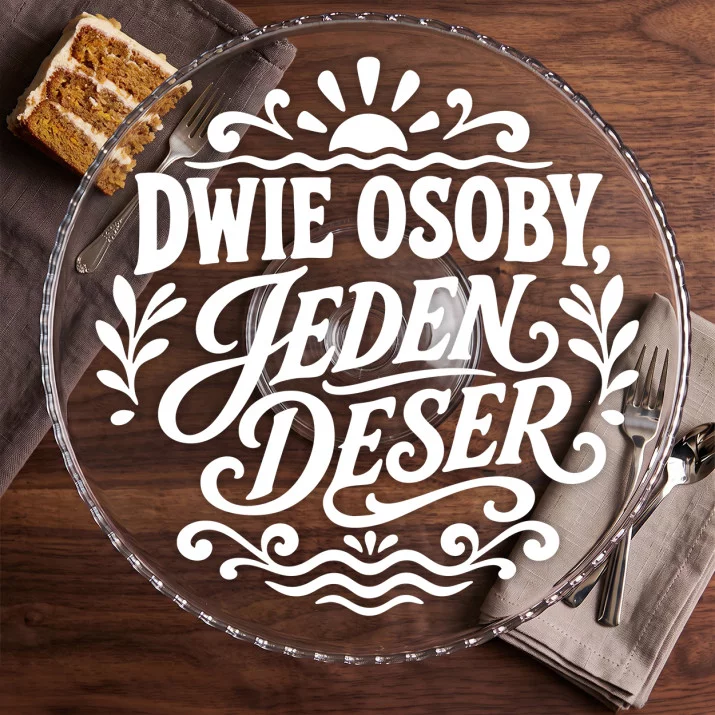 Patera Na Ciasto Na Rocznicę Prezent Na Walentynki Dla Pary: Deserowa Para Retro Patera Na Ciasto Na Rocznicę Prezent Na Walentynki Dla Pary: Deserowa Para Retro