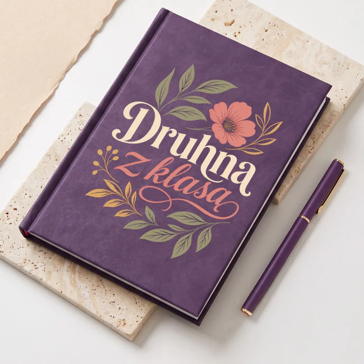 Notatnik A5 Dla Druhny Prezent Dla Kobiety: Botaniczna Elegancja Druhny