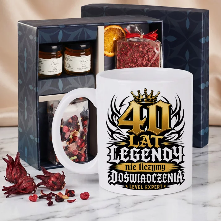 Zestaw Prezenowy Z Kubkiem Dla 40 Latka Na 40 Urodziny: Legenda Eksperta