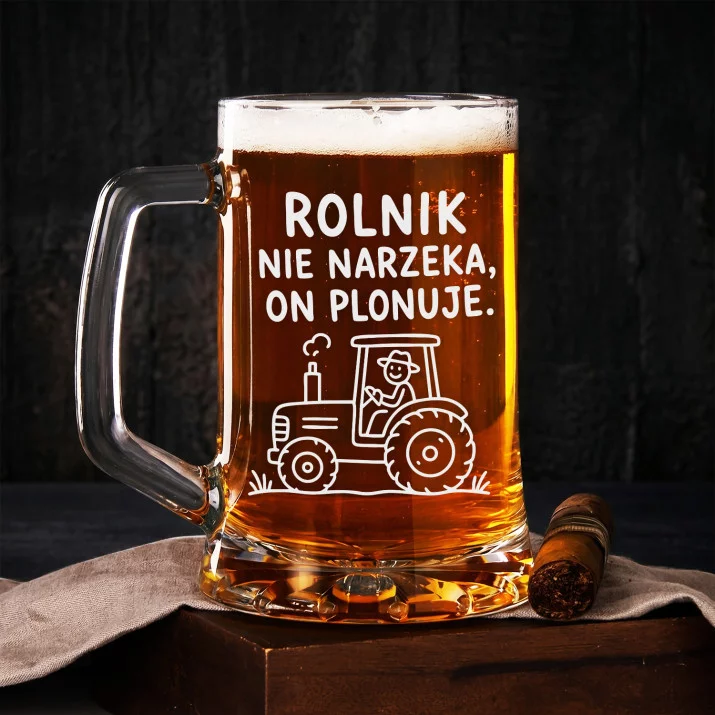 Kufel Dla Rolnika Prezent Dla Mężczyzny: Rolnik Nie Narzeka, On Plonuje