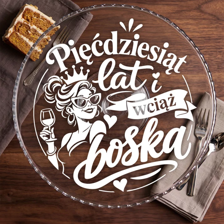 Patera Na Ciasto Na 50 Prezent Na 50 Urodziny Dla Kobiety: Zabawna Pięćdziesiątka Patera Na Ciasto Na 50 Prezent Na 50 Urodziny Dla Kobiety: Zabawna Pięćdziesiątka