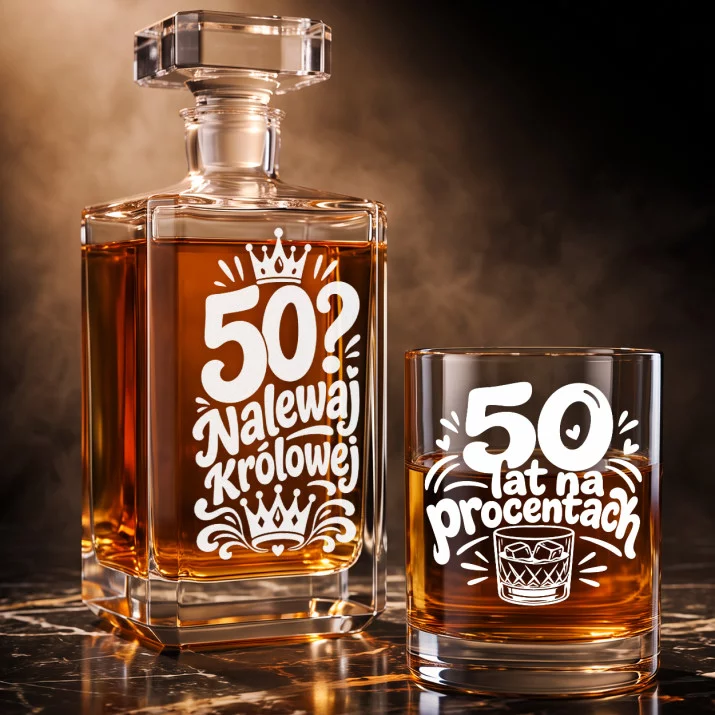 Zestaw Do Whisky Na 50 Urodziny Prezent Dla Kobiety: 50? Nalewaj Królowej Zestaw Do Whisky Na 50 Urodziny Prezent Dla Kobiety: 50? Nalewaj Królowej