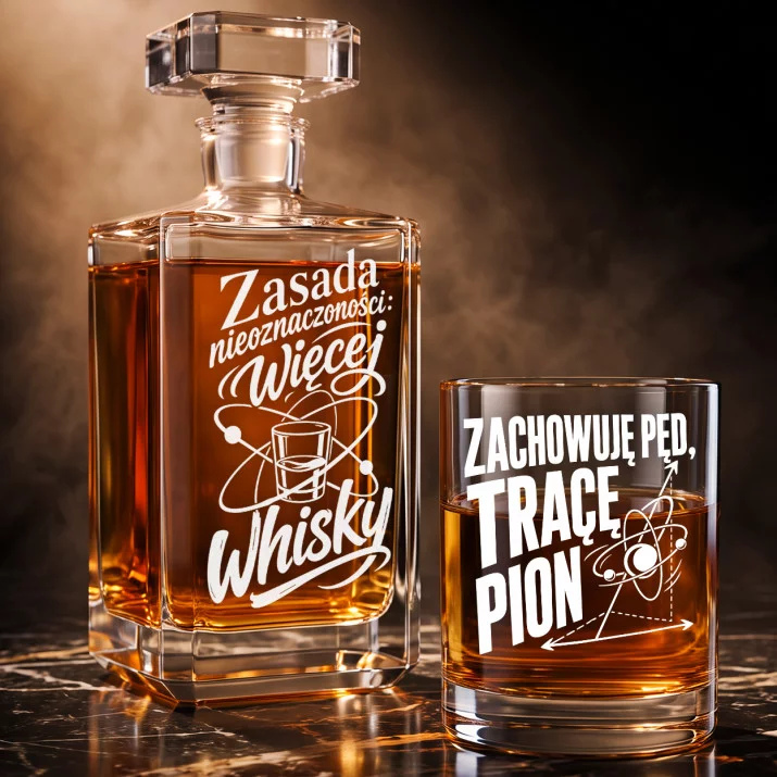 Zestaw Do Whisky Dla Fizyka Prezent Dla Mężczyzny: Fizyczny Dowcip Zestaw Do Whisky Dla Fizyka Prezent Dla Mężczyzny: Fizyczny Dowcip