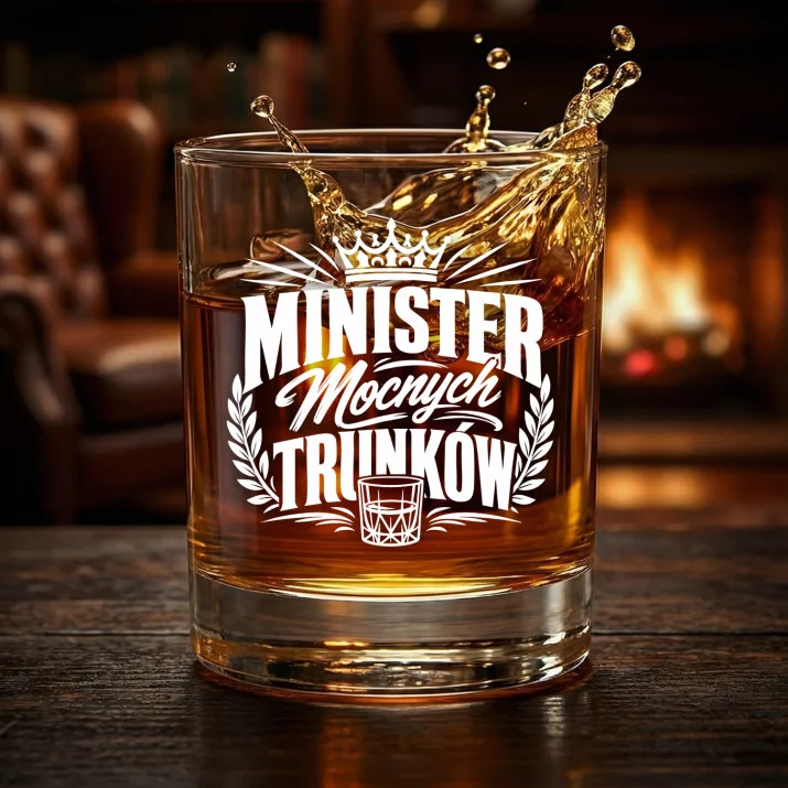 Szklanka Do Whisky Dla Niego Prezent Na Walentynki Dla Mężczyzny: Minister Mocnych Trunków Szklanka Do Whisky Dla Niego Prezent Na Walentynki Dla Mężczyzny: Minister Mocnych Trunków