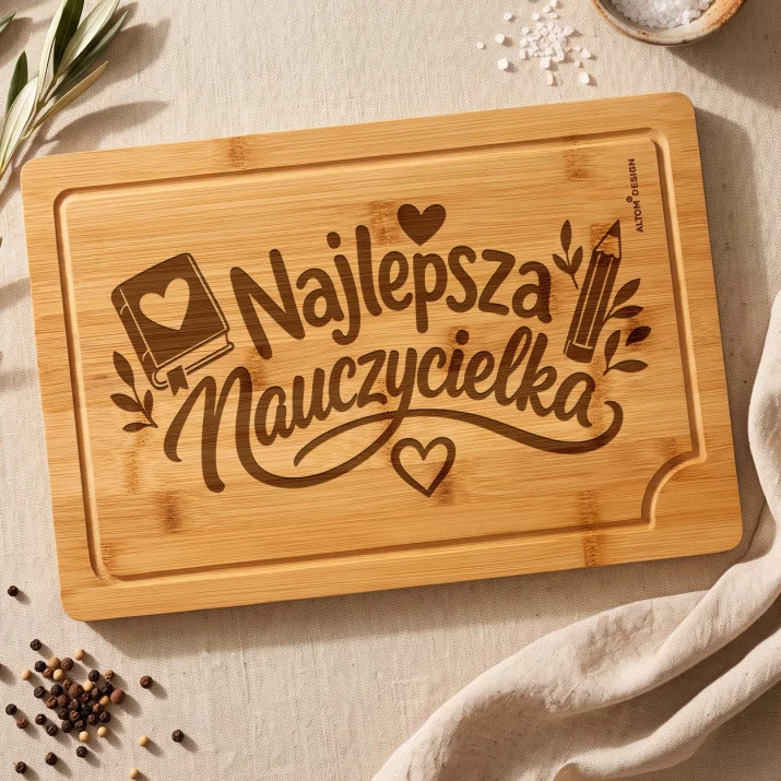 Deska Do Krojenia Dla Nauczycielki Prezent Na Dzień Nauczyciela Dla Kobiety: Klasa Smaku Deska Do Krojenia Dla Nauczycielki Prezent Na Dzień Nauczyciela Dla Kobiety: Klasa Smaku