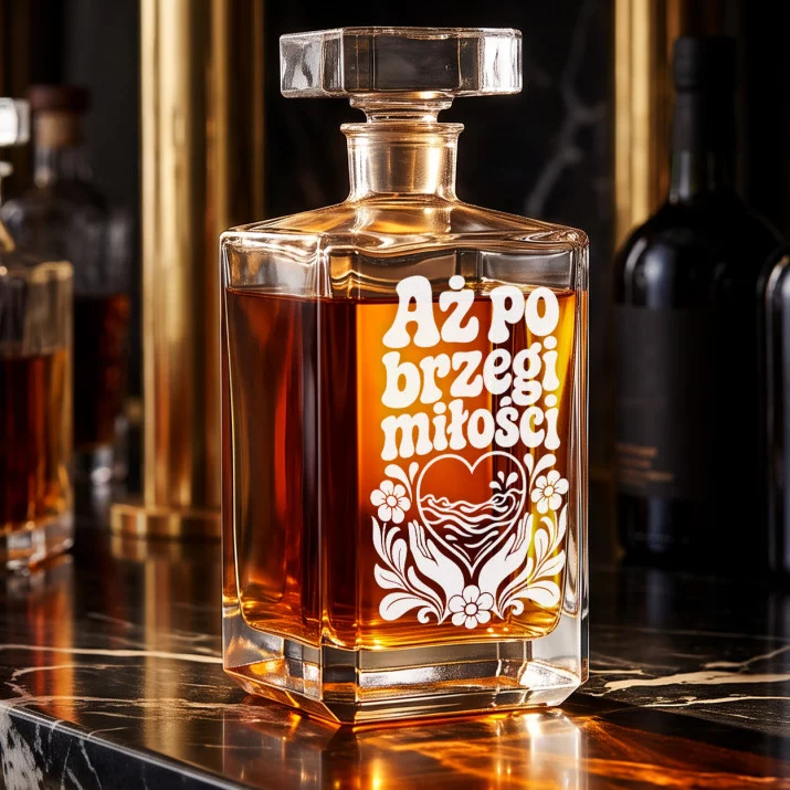 Karafka Do Whisky z Grawerem Na Rocznicę Ślubu Prezent Na Walentynki: Aż Po Brzegi Miłości Karafka Do Whisky z Grawerem Na Rocznicę Ślubu Prezent Na Walentynki: Aż Po Brzegi Miłości