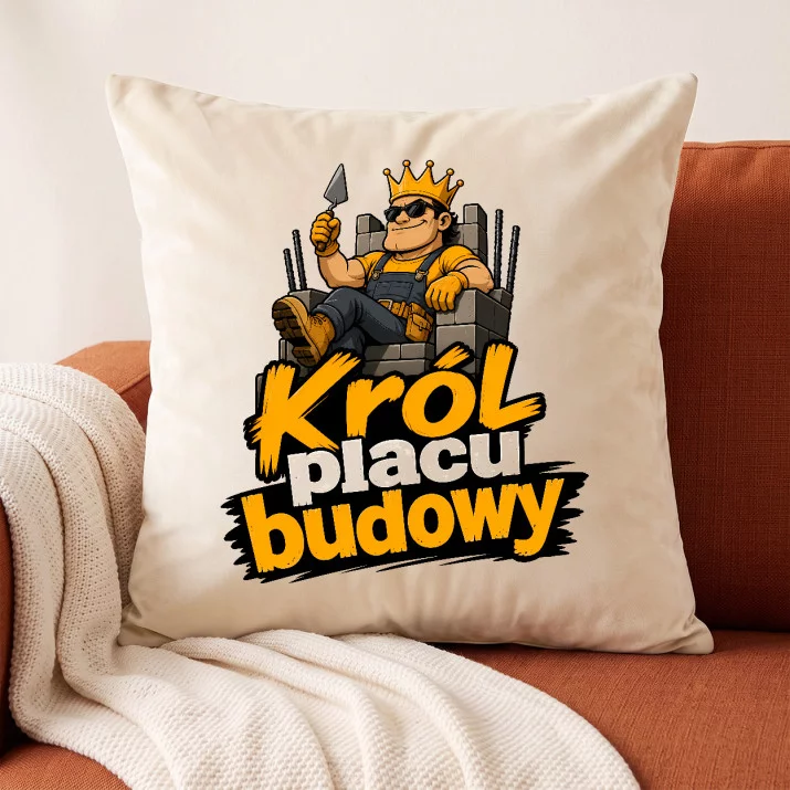 Poduszka Dekoracyjna Dla Budowlańca Prezent Dla Mężczyzny: Humor Na Budowie Poduszka Dekoracyjna Dla Budowlańca Prezent Dla Mężczyzny: Humor Na Budowie
