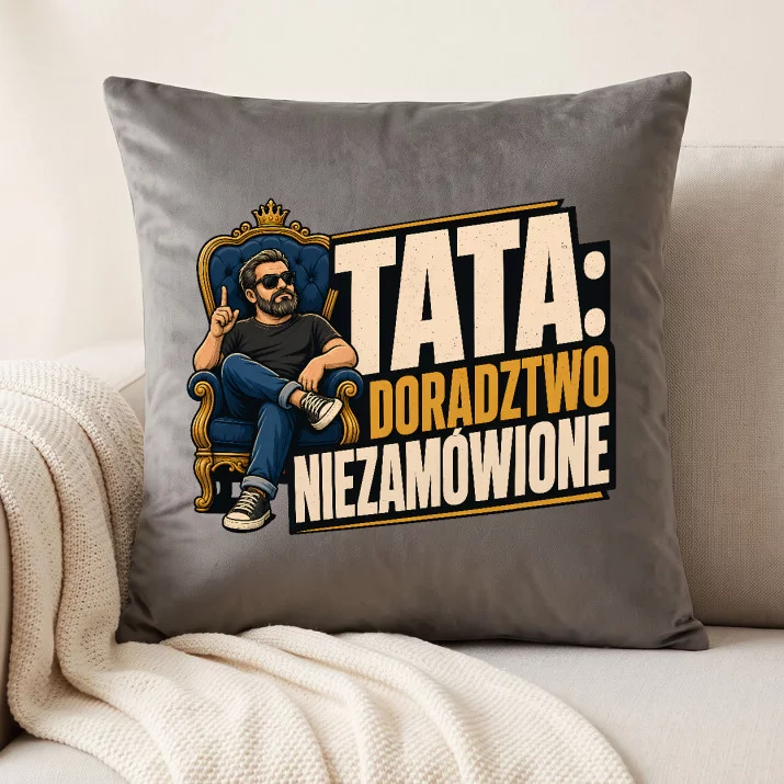 Poduszka Dekoracyjna Dla Ojca Prezent Na Dzień Ojca Dla Mężczyzny: Tata, Doradztwo Niezamówione Poduszka Dekoracyjna Dla Ojca Prezent Na Dzień Ojca Dla Mężczyzny: Tata, Doradztwo Niezamówione