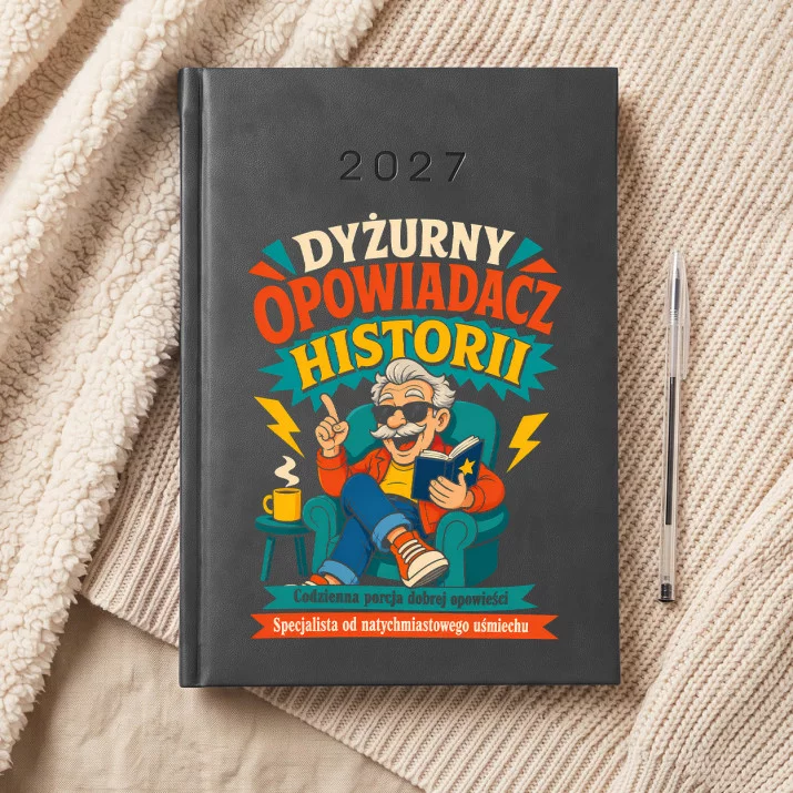 Kalendarz Książkowy A5 2027 Dla Dziadka Prezent Na Dzień Dziadka Dla Mężczyzny: Dziadkowy Opowiadacz