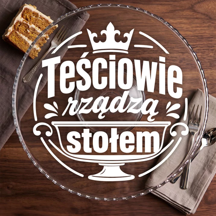 Patera Na Ciasto Dla Teściów Prezent Dla Pary: Szefowie Stołu