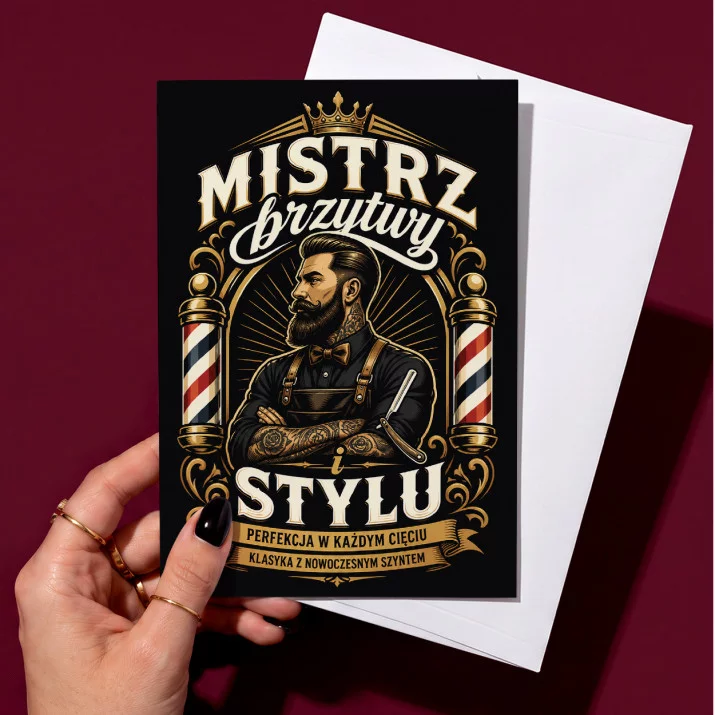 Kartka z Życzeniami Dla Barbera Dla Mężczyzny: Sznyt Barberski