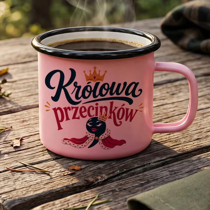 Kubek Emaliowany Dla Polonistki Prezent Dla Kobiety: Kobiecy Humor Językowy Kubek Emaliowany Dla Polonistki Prezent Dla Kobiety: Kobiecy Humor Językowy