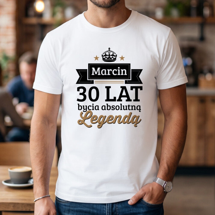Legenda - Koszulka męska z nadrukiem
