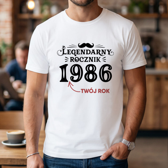 Legendarny rocznik - Koszulka męska z nadrukiem