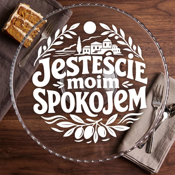 Patera Na Ciasto Na Święta Prezent Dla Pary: Śródziemnomorski Spokój Patera Na Ciasto Na Święta Prezent Dla Pary: Śródziemnomorski Spokój