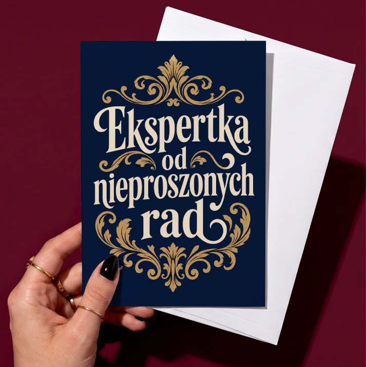 Kartka z Życzeniami Dla Babci Na Dzień Babci Dla Kobiety: Sarkastyczna Elegancja